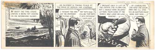 Milton Caniff | Caniff - Steve Canyon 1/7/1954 | Russ Cochran