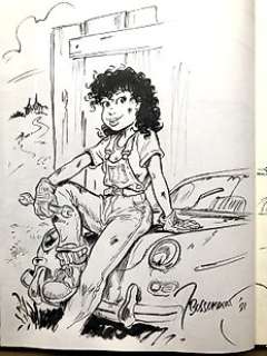 Jan Bosschaert - Orginele tekening in luxe uitgave (met bijbehorende zeefdruk) - Sam 5 - De Kikkerpoel - (1994) | Catawiki