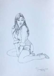 Giovanna Casotto - illustrazione originale a matita - firmata - Loose page (2020) | Catawiki