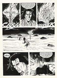 Magico Vento #14 - Pasquale Frisenda - tavola originale "La Danza degli Spettri" - Loose page - (1998)