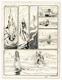 Bernard Hislaire - BIDOUILLE ET VIOLETTE Encre de Chine et trame sur papier