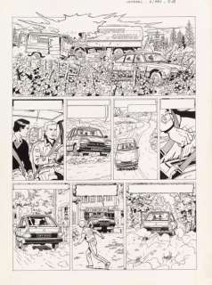 Martin, Jacques & Chaillet, Gilles | LEFRANC Planche originale n°43 à l’encre | Cornette de St Cyr