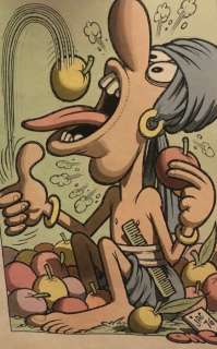 Jacovitti - "Il Salgarone" illustrazione originale pag.89 retrocolorata cm. 25x35 - Loose page | Catawiki