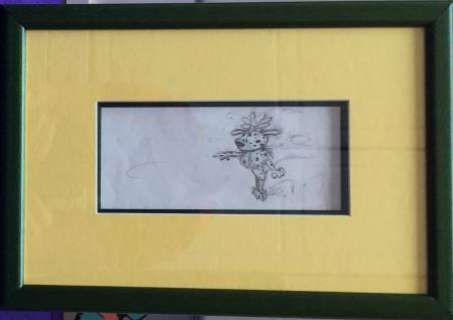 Franquin | Franquin Marsupilami Marsupilamie crayonné | JeanMichel.net