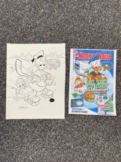 Ray Nicholson | Ray Nicholson - Original Ink Cover drawing - Micky Maus Magazine - Donald Duck | Catawiki