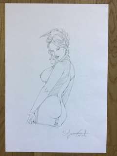 Giovanna Casotto | Giovanna Casotto - Disegno originale dietro stampa disegno Marilyn Monroe - Exemplaire unique | Catawiki