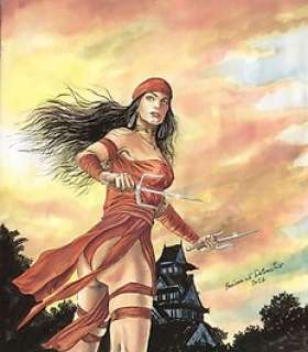 Beniamino Delvecchio - Elektra - B. Delvecchio - original artwork - Page volante - Exemplaire unique (2021)