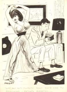 Lowell Hoppes - Sexy Lingerie Babe Needs Money - Humorama 1965