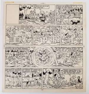 Willy Vandersteen / Edward de Rop | De Lustige Zwervers - Originele pagina - De Lustige Zwervers - Gag 14 - Page volante - (1958) | Catawiki