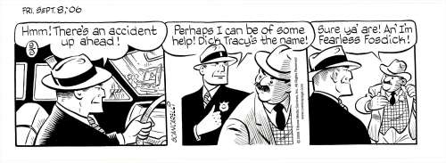 Jim Scancarelli | Scancarelli - Dick Tracy in Gasoline Alley, 9/8/2006 NO RESERVE! | Russ Cochran