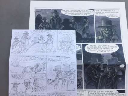 Hermann | Hermann - Planche originale crayonnée - Duke T4 - La Dernière fois que j’ai prié - (2020) | Catawiki