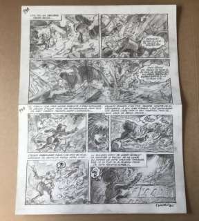 F. Walthéry | Natacha - Planche originale crayonée (p.34) - Le regard du passé - Page volante - (2010) | Catawiki