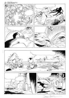 Formaat: Ca. 41,7 X 64 Cm. - Gesigneerd | Jippes, Daan - Originele pagina (p.9) - Donald Duck - D 2006-322 - Serenity Serenade - (2006) | Catawiki