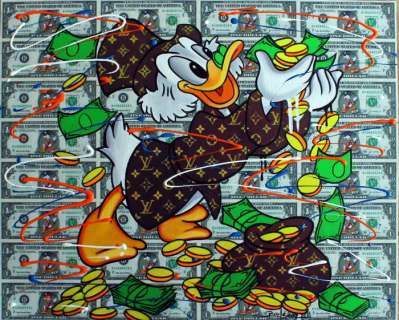 Brisan Gabriel(1967) | Brisan Gabriel(1967) - Conceptual Tribute Art - "Happy Duck" | Catawiki