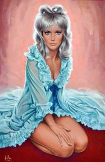 Aslan (Gourdon Alain... | Pin Up au deshabillé vert Illustration pour le magazine... | Vermot et Associés