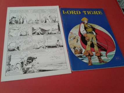 Leone Frollo | Leone Frollo - Tavola originale "Lord Tigre" + volume - Page volante - EO | Catawiki