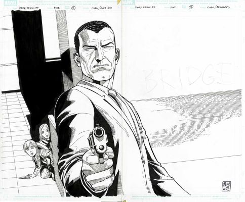 “The bridge part V” – Dark Reign: Fantastic Four #5 – tav.02-03 | Cart Gallery