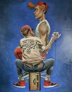 Man | Man - Peinture originale sur toile - Hommage Ã  Spirou - (2018) | Catawiki