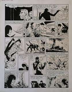 Hugo Pratt | Corriere dei Piccoli #27 - Hugo Pratt: L’Ombra contro il Generale - Tavola originale Pagina 3 - Page volante - Exemplaire unique - (1964) | Catawiki