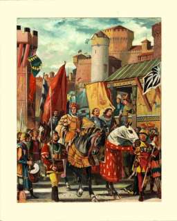 Doughty, Cecil Langley | Cecil Langley Doughty - Gouache op board - Originele, geschilderde tekening - Robin Hood - (1969/1970) | Catawiki