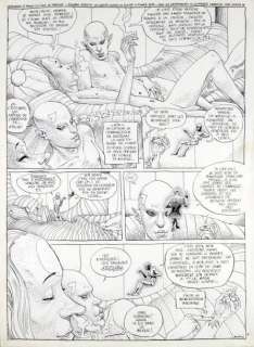 Moebius (Jean Giraud Dit) | Moebius Â«Le Bandard FouÂ» Encre de chine pour la planche 13 de l’un&hel | Coutau Bégarie