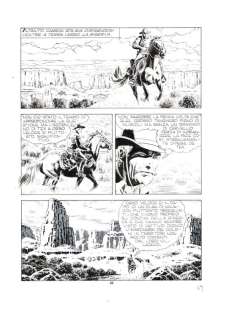 Fabio Civitelli | Tex n. 475 - 2x F.Civitelli - Tavola Originale "il Presagio" - Page volante - EO - (2000) | Catawiki