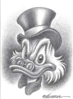 Joan Vizcarra | Uncle $crooge Portrait - Original Drawing - Joan Vizcarra - Pencil Art | Catawiki