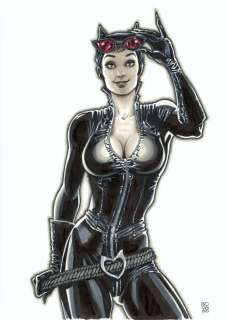 Lorenzo Bovo | Catwoman - L. Bovo - original artwork - Page volante - Exemplaire unique (2021) | Catawiki