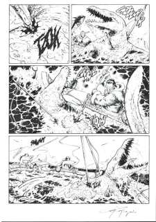 Gianluigi Gregorini | Dragonero n. 52 - G.Gregorini - Tavola Originale "Silenzio bianco" - Page volante - Exemplaire unique - (2017) | Catawiki