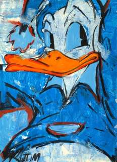 Ruttum, Street Artist | Blue Donald - Original Street Art Painting - RUTTUM - Acrylic Art - 65 x 50 cm | Catawiki