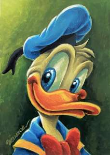 Joan Vizcarra | Donald Duck Sailor - Acrylic Painting - Joan Vizcarra - Original Art - 50 x 35 cm | Catawiki