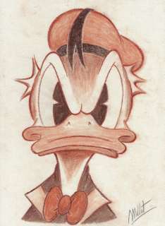 Millet | Donald Duck - Millet - Original Drawing - DIN A3 - EO | Catawiki