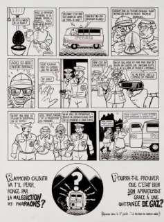 Tronchet - Raymond Calbuth - Ã€ la conquête du globe Encre de Chine pour cette