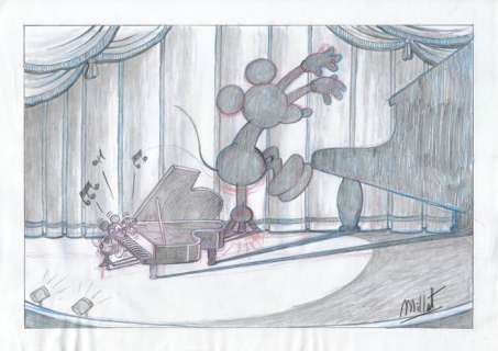Millet | Mickey Mouse - Original Sketch Drawing by Millet - Size: 42 x 30 cm. | Catawiki