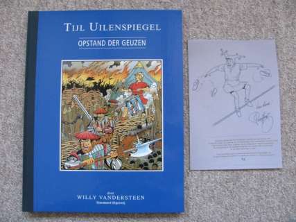 Willy Vandersteen / Paul Geerts | Tijl Uilenspiegel 1 - Opstand der Geuzen - Groot formaat nr. 9 - met originele grote pentekening van Paul Geerts - Cartonné - EO - (2017) | Catawiki