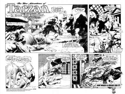 Tom Grindberg | Grindberg - The New Adventures of Tarzan, #3738, Sunday Page | Russ Cochran