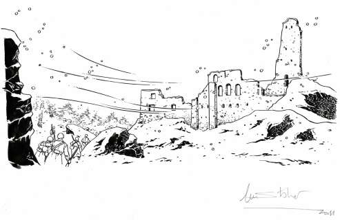 Jean-Marc Stalner - Lot 493 - Dessin original à l’encre de chine.