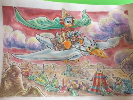 Alessandro Gottardo | Donald Duck - â€œArzDuckâ€ - Page volante - Exemplaire unique - (2020/2020) | Catawiki