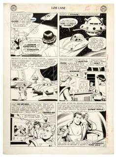 â€œSUPERMAN’S GIRLFRIEND LOIS LANEâ€ #41 COMIC BOOK ORIGINAL ART. | Hake’s