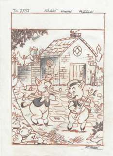 Esteban | Esteban - Original Coversketch - The Three Little Pigs | Catawiki