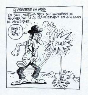 CARALI - Lot 262 - Le proverbe du mois: en juin, méfions nous des enculeurs...