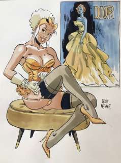 Meynet, Félix | Meynet, Félix - Dessin original couleur - Dior | Catawiki