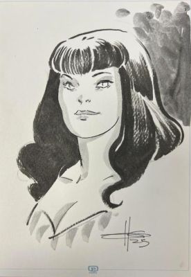 DESSIN ORIGINAL D’ERIC HERENGUEL POUR ROCKETEER : BETTY N°3 | Pulp’s