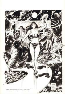 James Hodgkins - Big barda, mister miracle & darkseid commission - 1994 signed