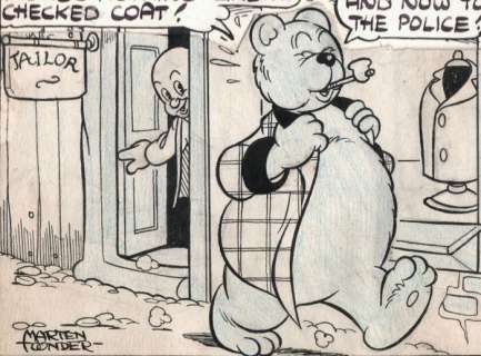 Toonder, Marten / Studio Toonder | Toonder, Marten / Studio Toonder - Originele strook - Ollie B. Bommel en Tom Poes - De Atoomtrillingen - (1945) | Catawiki
