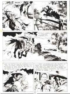 Giovanni Ticci | Tex n. 297 - G. Ticci - Tavola Originale "Gli Avvoltoi" - Page volante - Exemplaire unique - (1985) | Catawiki