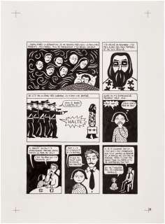Marjane Satrapi | Persepolis (Original Book Art, page 58) | Sotheby’s