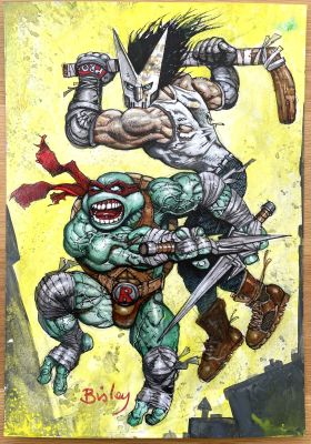 Simon Bisley | Painting Casey TMNT | Thornbush Art