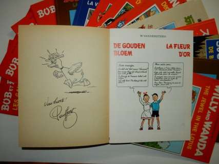 Willy Vandersteen / Paul Geerts + Studio | Suske en Wiske - Lot van 15 buitenlandse albums - Met 15 opdrachttekeningen - Broché - EO - (1988/2006) | Catawiki