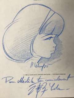 Leloup | Leloup, Roger - Dessin original dédicacé - Yoko Tsuno - (1985) | Catawiki